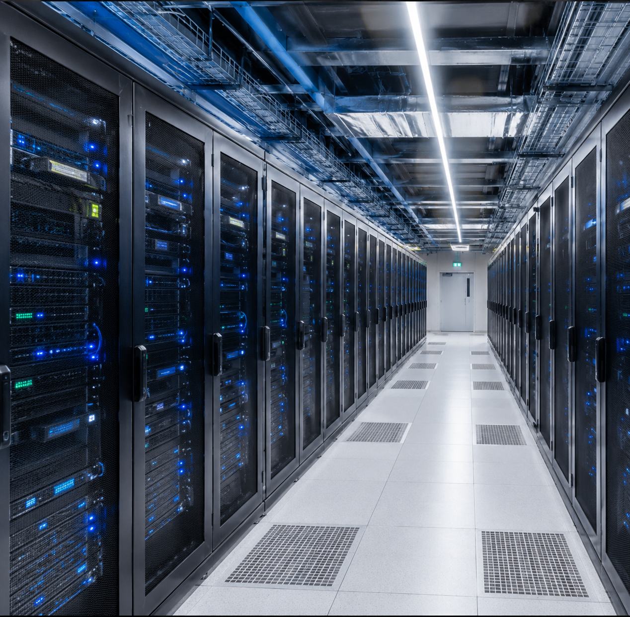 Data center server corridor